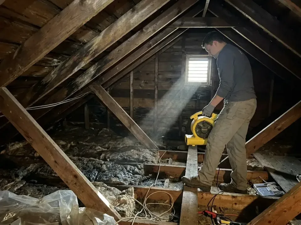 attic-water-damage-drying-proc-007 — frequently asked questions, Emergency Water Extraction & 24/7 Flood Response in LaBelle…